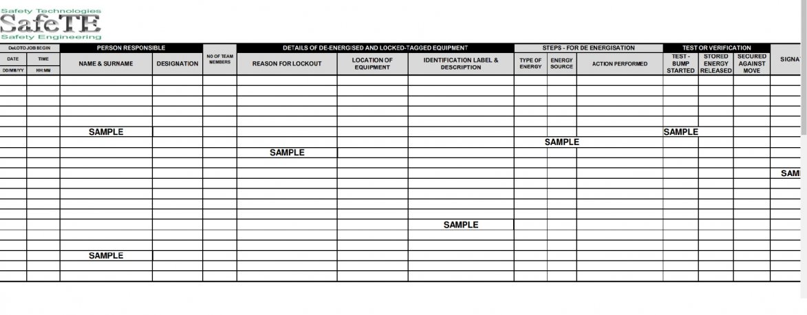 SafeTE Safety Logbooks