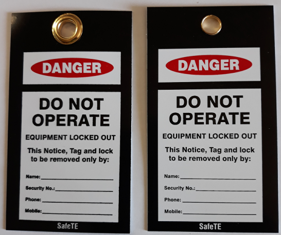 SafeTE Danger Warning & Other Tags 13.5