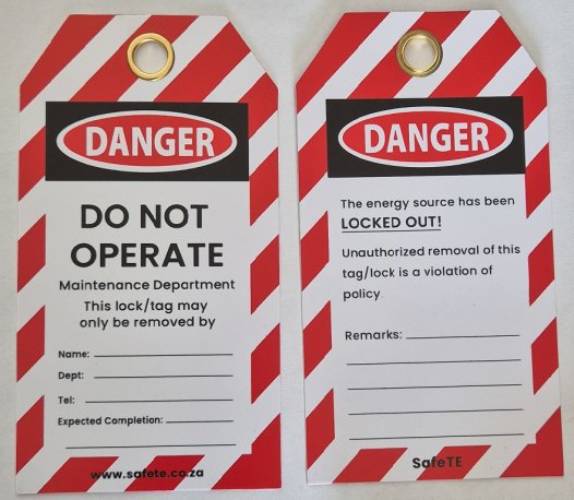 SafeTE DANGER-WARNING & OTHER TAGS 22.1